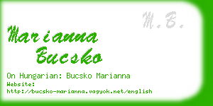 marianna bucsko business card